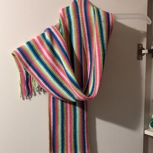 New York & Company Multicolor Striped Scarf